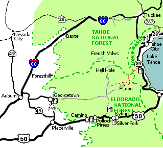 Rubicon Trail, Georgetown, Loon Lake, Lake Tahoe 