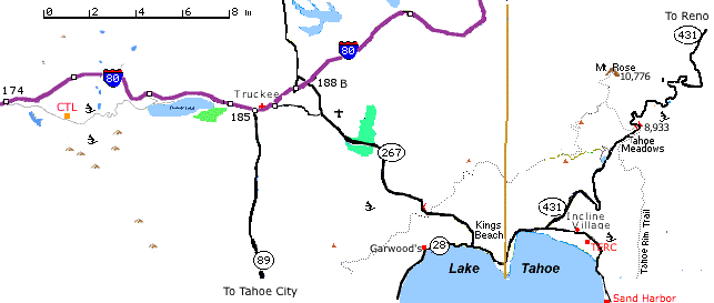 Donner Lake,  Truckee, Mt. Rose, Kings Beach, Soda Springs